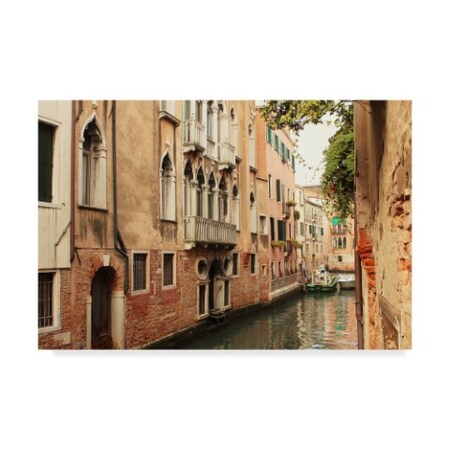 Les Mumm 'Venice Waterway' Canvas Art,16x24